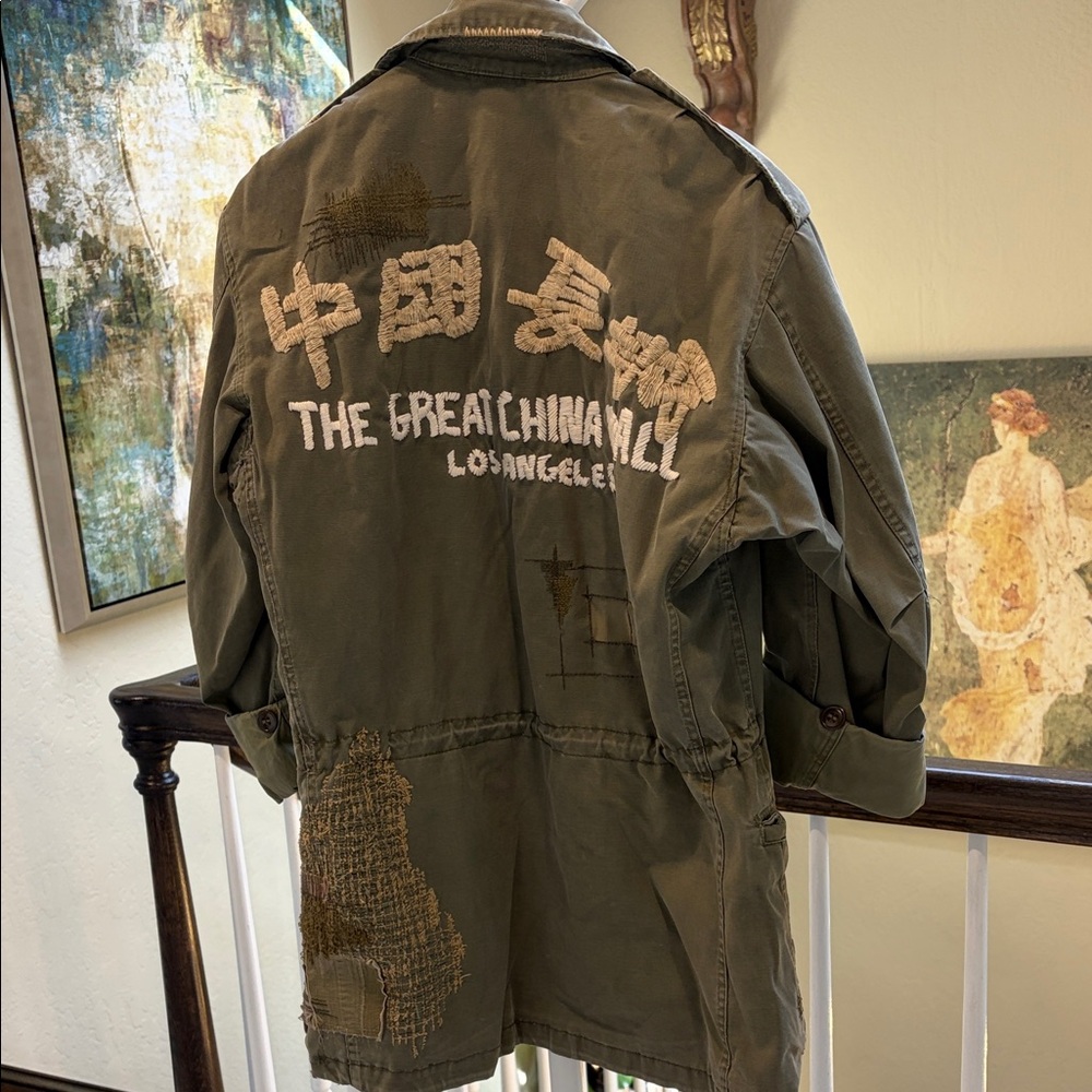 The Great China Wall Olive Green Military Field Jacket - Picture 7 of 11